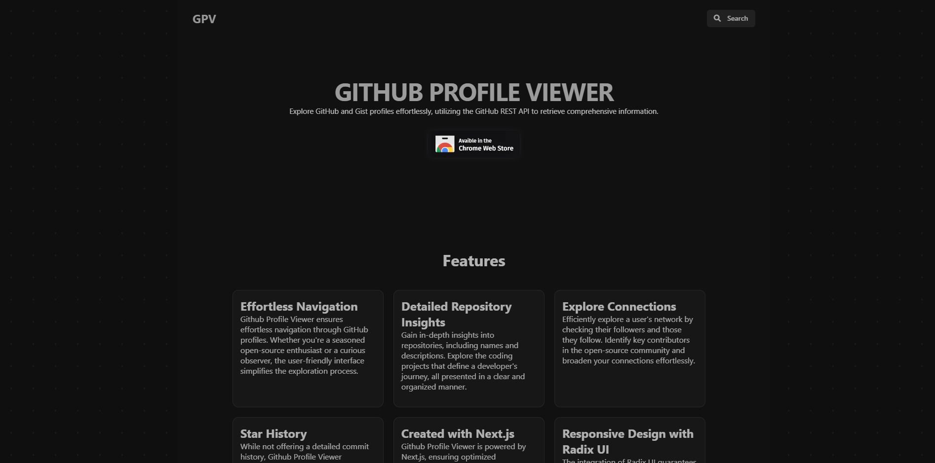 Github Profile Viewer Preview